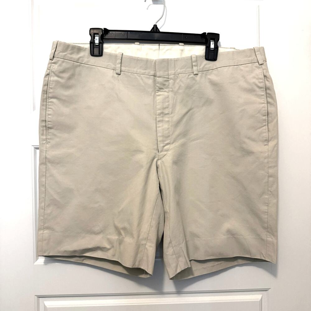 RC Tom James Flat Front Shorts Cream Beige Mens 38